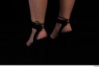 Foot black high heels of Glenda 0004